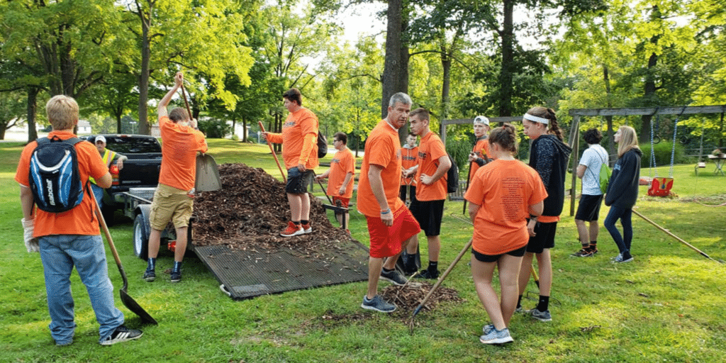 Volunteering for Day of Caring